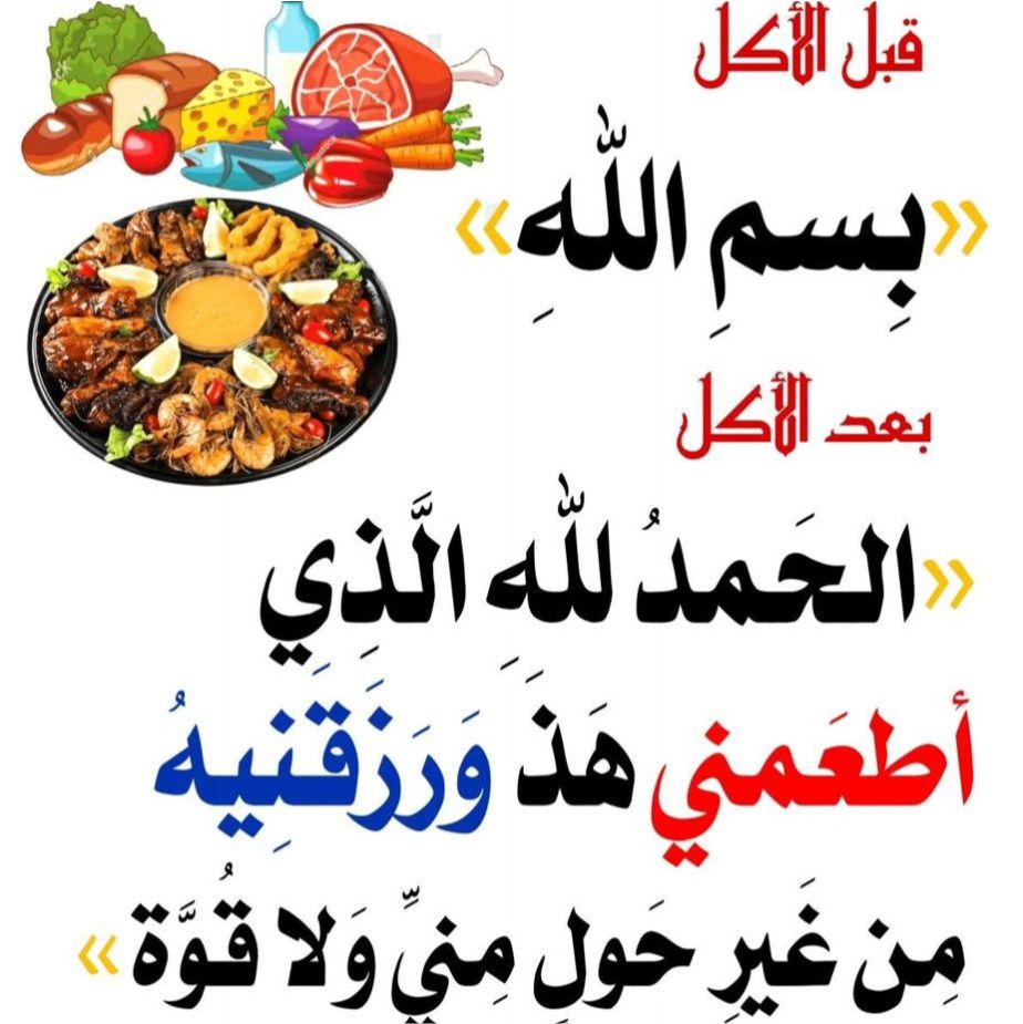 what to say after eating, best prayer to say after eating, best adhkaar to say after eating